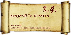 Krajczár Gizella névjegykártya